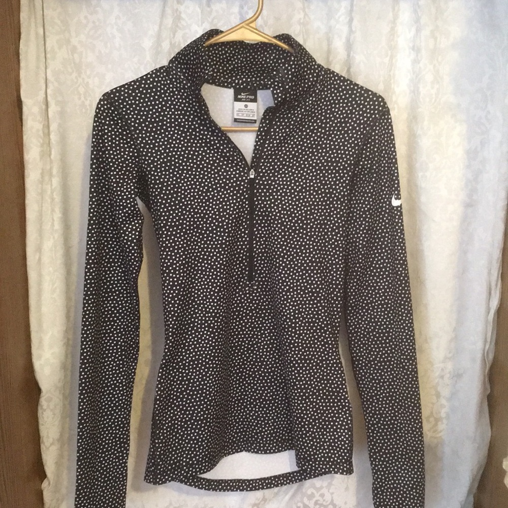 Nike Pro Dri Fit size XS, black with white dots